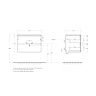 База под раковину BELBAGNO KRAFT-700-2C-SO-VO
