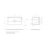 База под раковину BELBAGNO KRAFT-900-2C-SO-VO