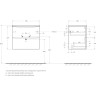 База под раковину BELBAGNO MARINO-CER-MINI-600-2C-SO-RR-P