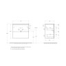База под раковину подвесная BELBAGNO UNO-MINI-700-2C-SO-VO