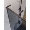 Душевая перегородка BELBAGNO UNO-L-1-TB-90-GR-GM 900x2000 мм Оружейная сталь