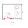 Душевой уголок BELBAGNO MARINO-2-AH-1-110/90-C-GM