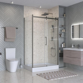 Душевой уголок BELBAGNO MARINO-2-AH-1-150/100-C-GM