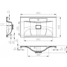 Тумба BELBAGNO MARINO MARINO-800-2C-SO-RC-P