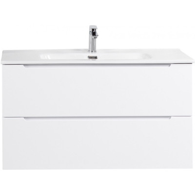 Тумба Bianco Lucido 100 см BELBAGNO ETNA ETNA100BL-KEPMGL-1346-SET