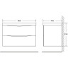 Тумба Rovere Bianco 79,6 см BELBAGNO MARINO MARINO-800-2C-SO-WO-P
